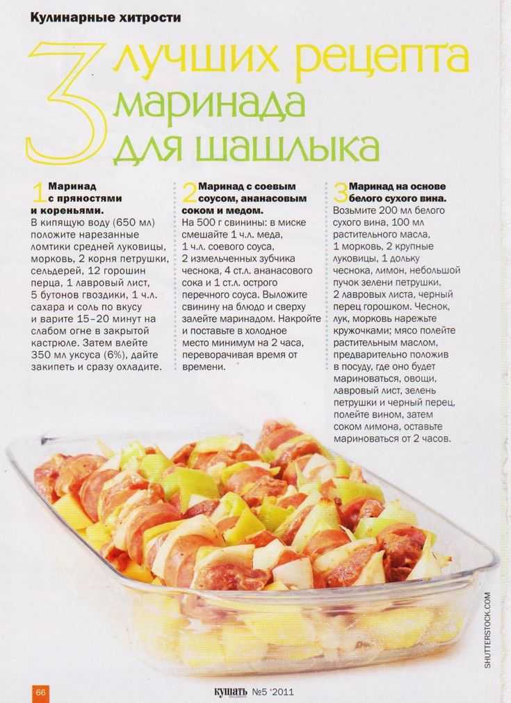 Классический рецепт маринада шашлыка с уксусом