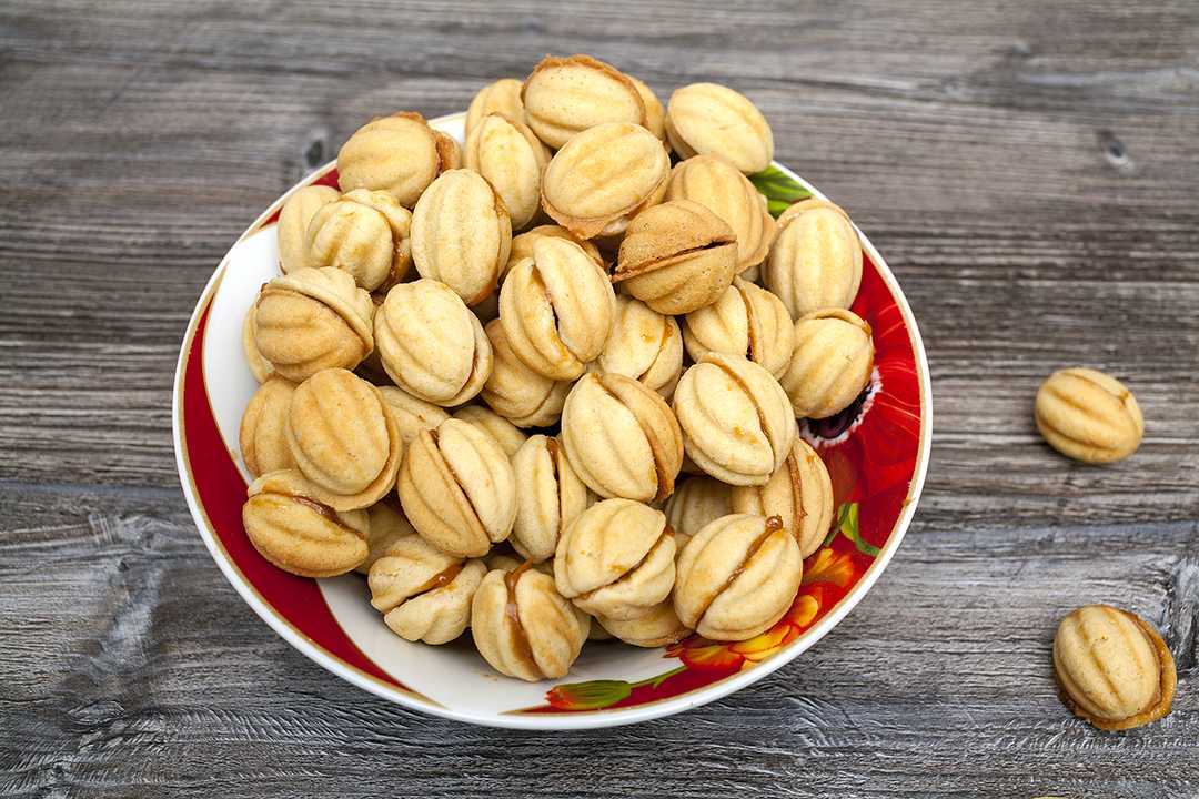 Орешки со сгущенкой - рецепт