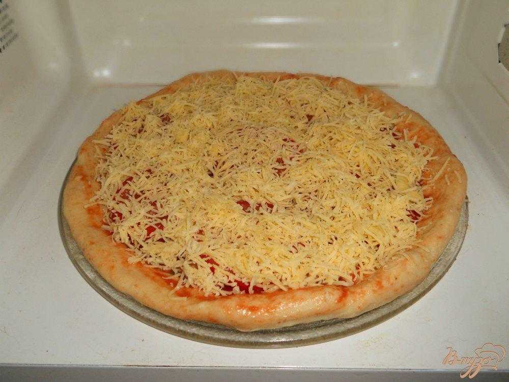 Рецепт пиццы в микроволновке за 5