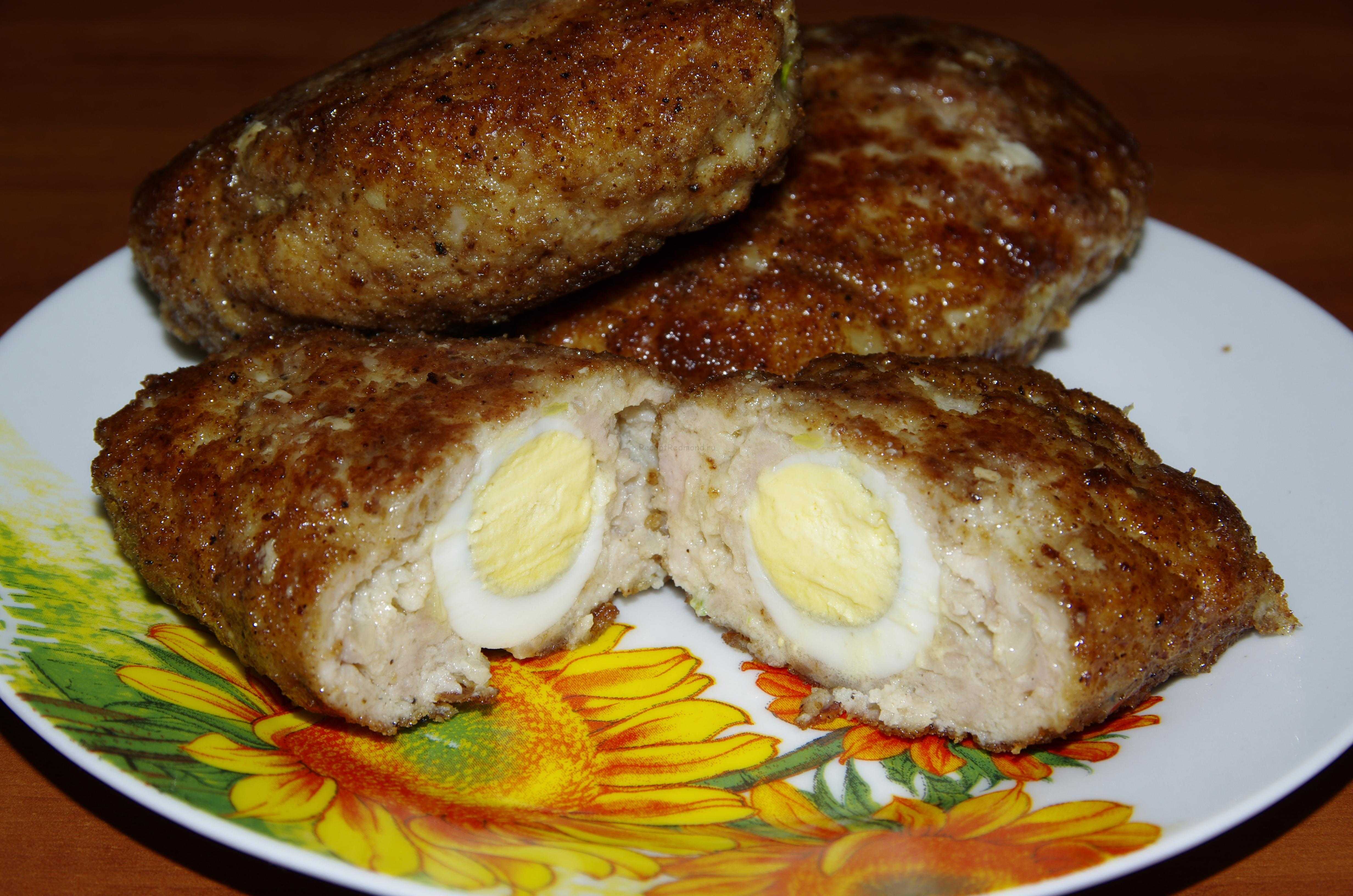 Зразы картофельные с яйцом и луком на сковороде рецепт фото