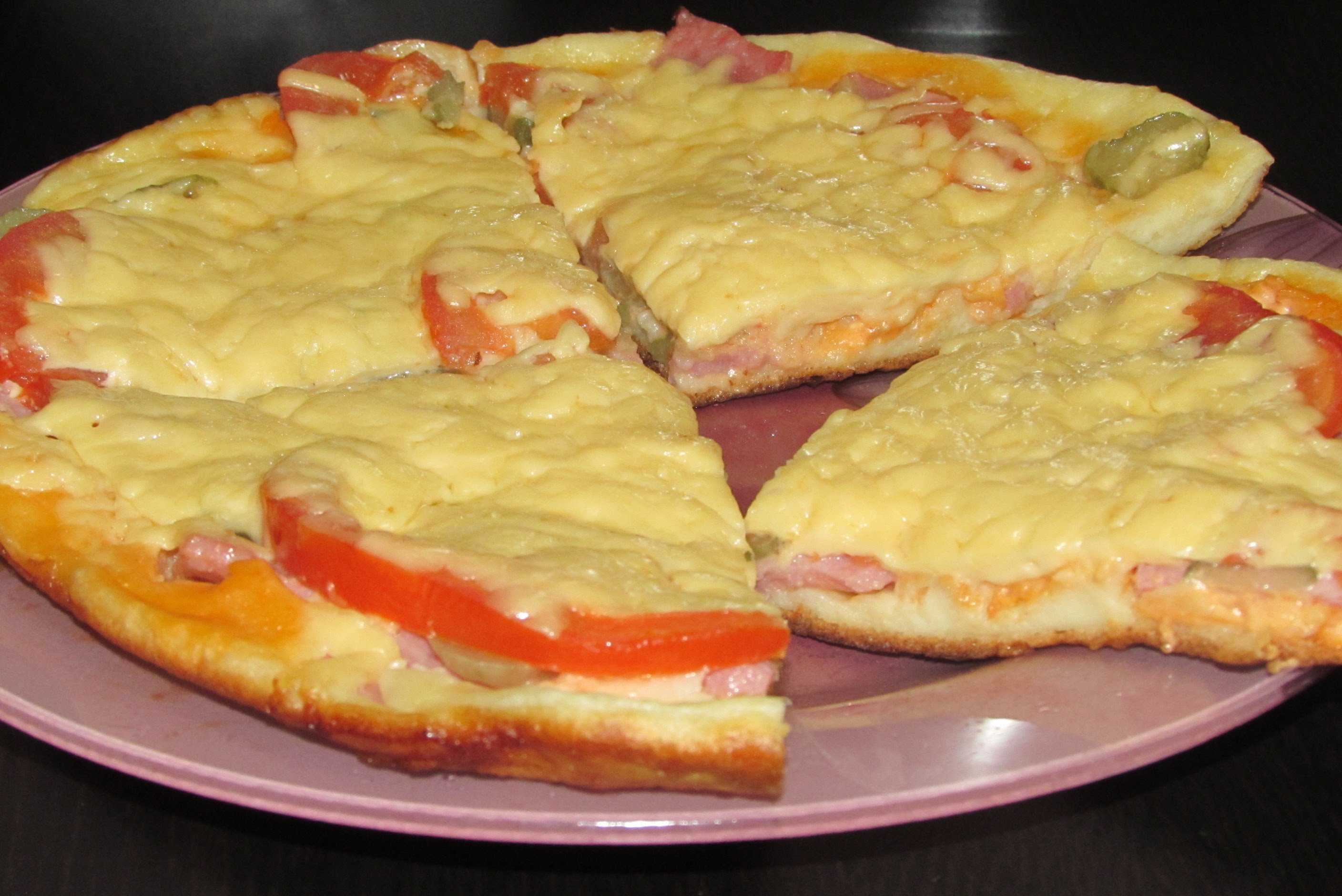 рецепты пиццы на сковороде с фото простые и вкусные фото 27