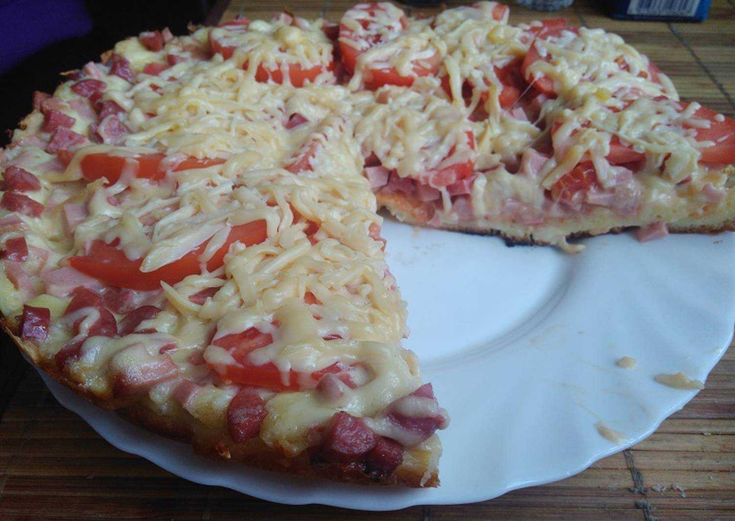 очень вкусная и быстрая пицца на сковороде фото 109