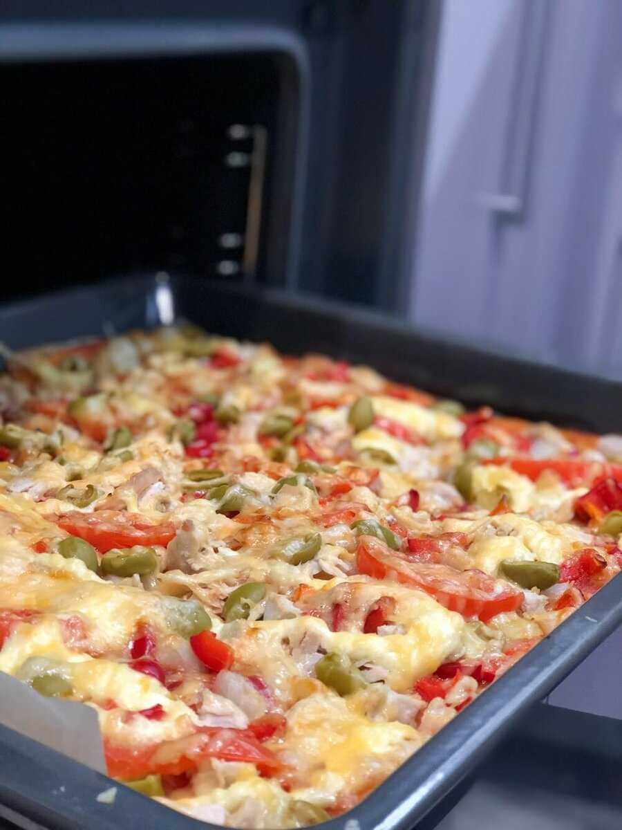 цезарь пицца рецепт в домашних условиях духовке фото 106
