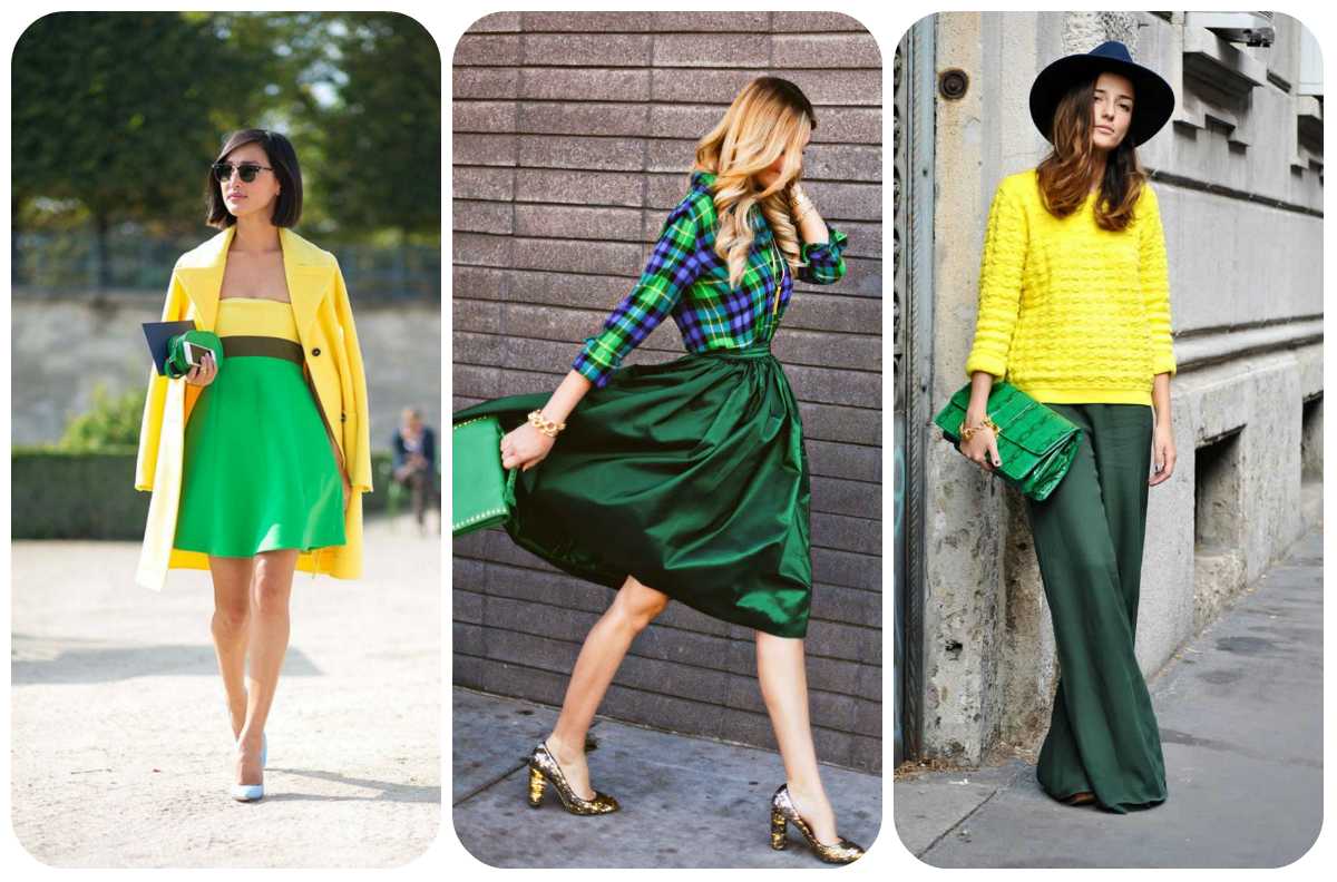 Как сочетать зеленый цвет в одежде