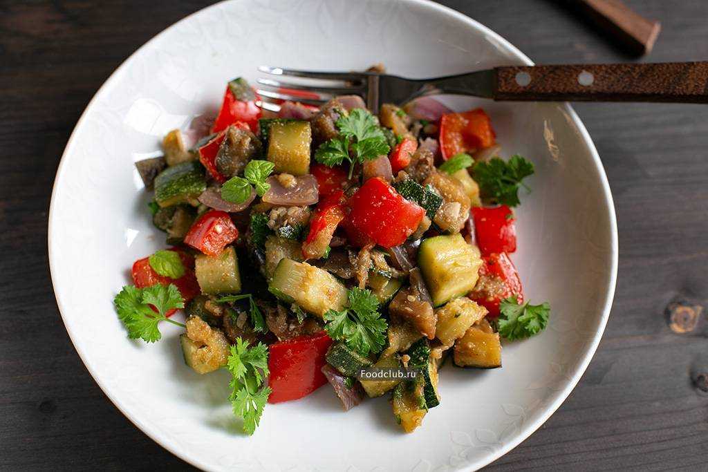Блюда из овощей на сковороде вкусные рецепты пошагово с фото
