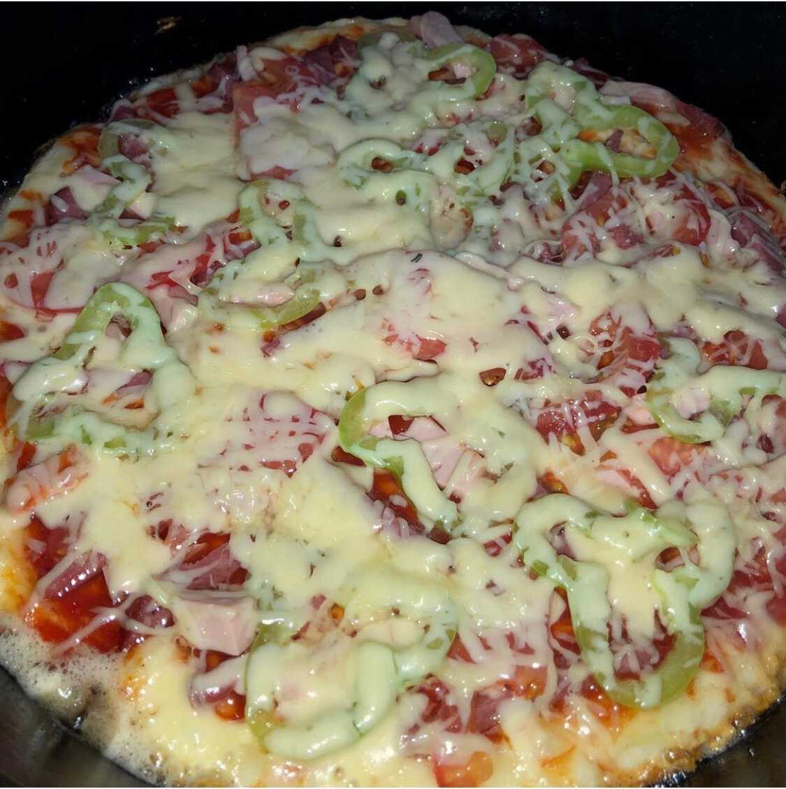 рецепты с фото быстрой пиццы на сковороде фото 56